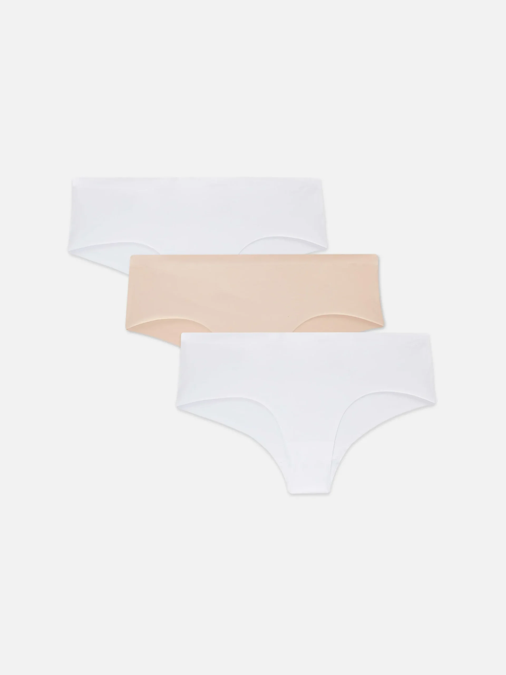 Pack De 3 Braguitas De Talle Bajo Sin Costuras
