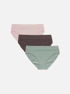 Pack De 3 Braguitas Mini Acanaladas Sin Costuras