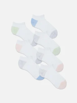 Pack De 7 Calcetines Bajos Con Panel En Contraste