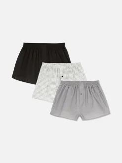 Pack De 3 Calzoncillos Bóxer A Cuadros Básicos