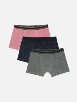 Pack De 3 Calzoncillos Bóxer De Algodón De Space Dye