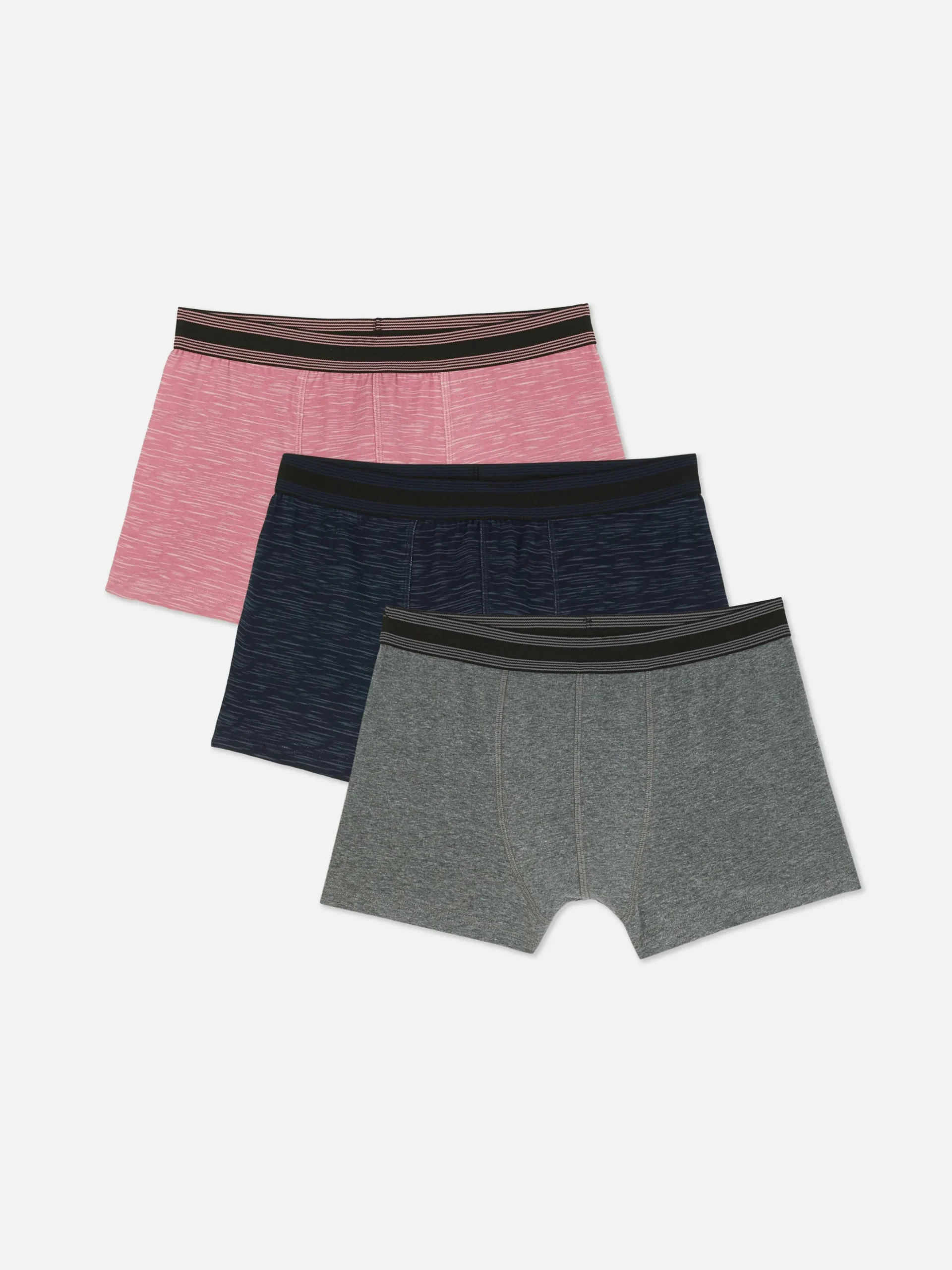 Pack De 3 Calzoncillos Bóxer De Algodón De Space Dye