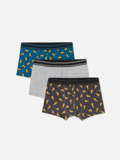 Pack De 3 Calzoncillos Con Estampado De Comida