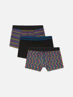 Pack De 3 Calzoncillos Con Motivos Geométricos