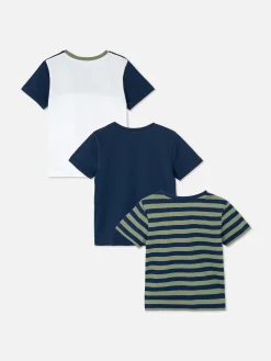 Pack De 3 Camisetas De Manga Corta Y Cuello Redondo