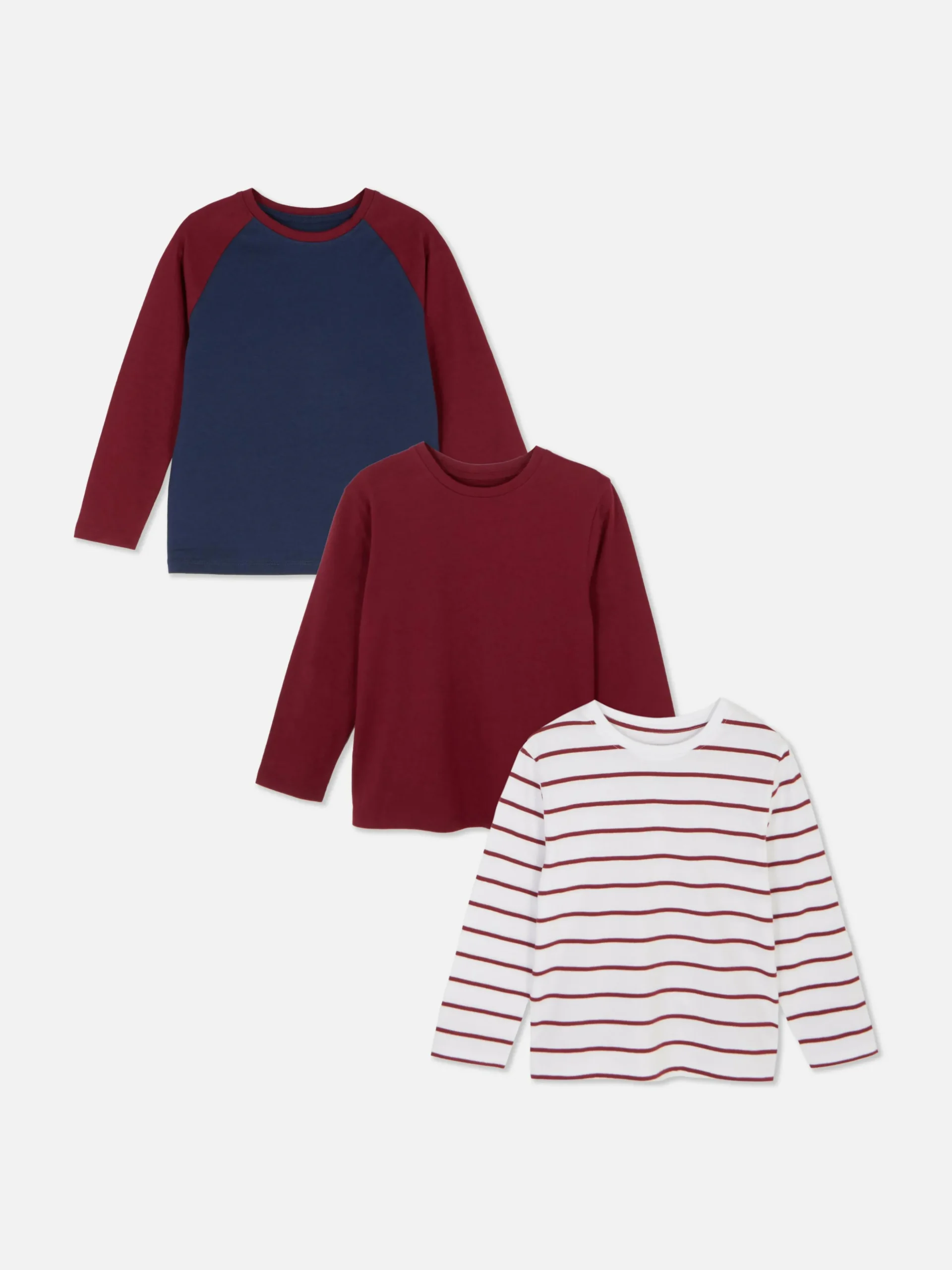 Pack De 3 Camisetas De Manga Larga Surtidas
