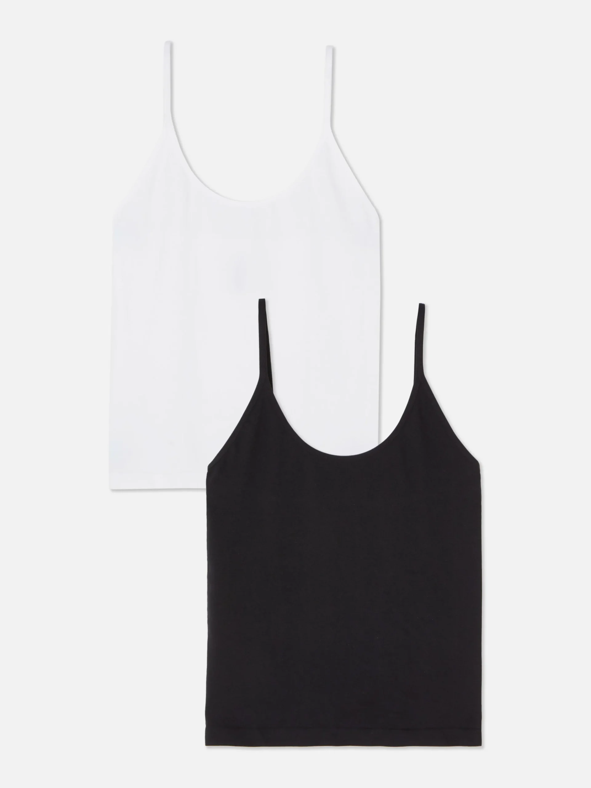 Pack De 2 Camisetas De Tirantes Con Escote Amplio