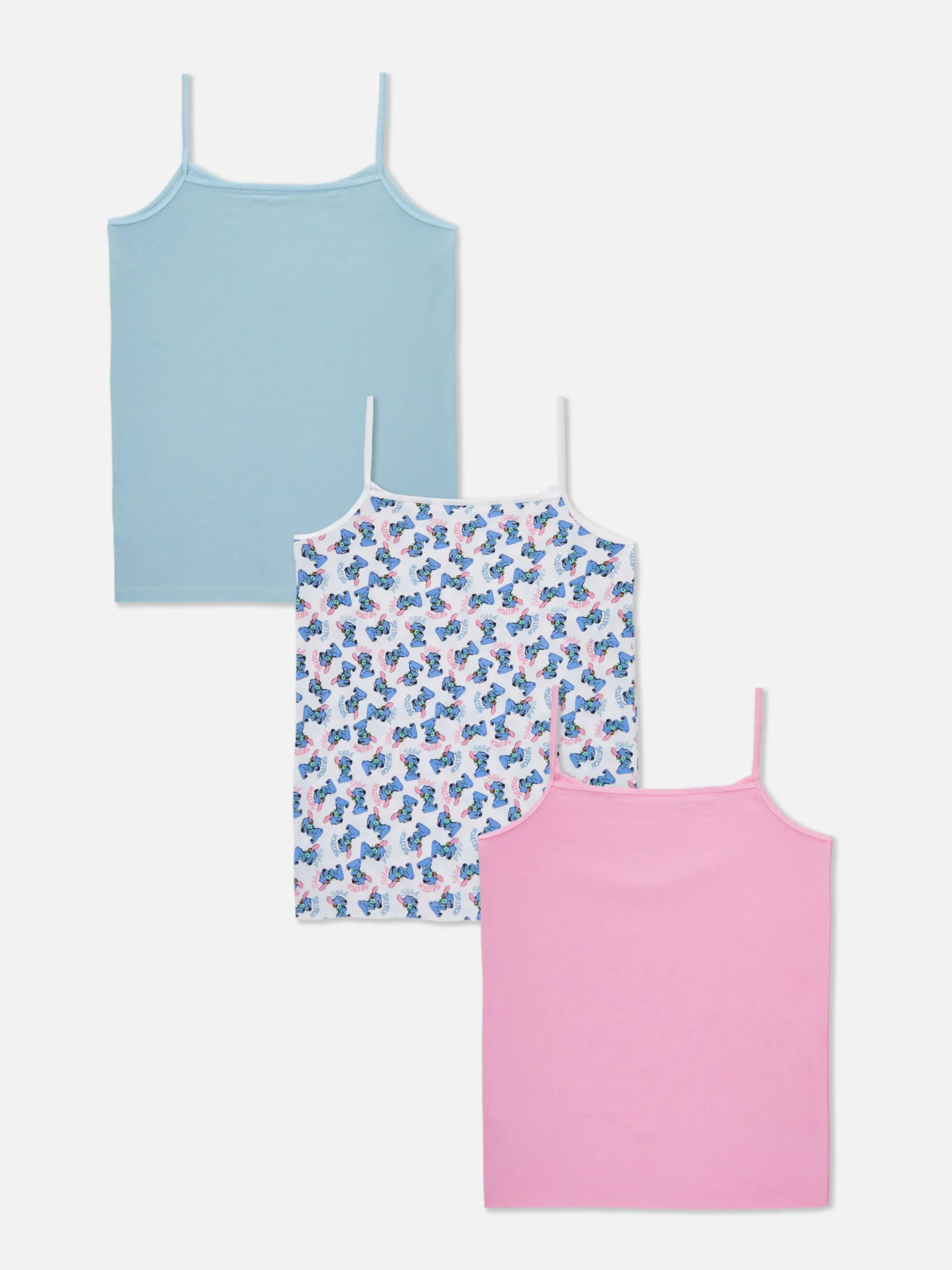 Pack De 3 Camisetas De Tirantes De Stitch De Disney