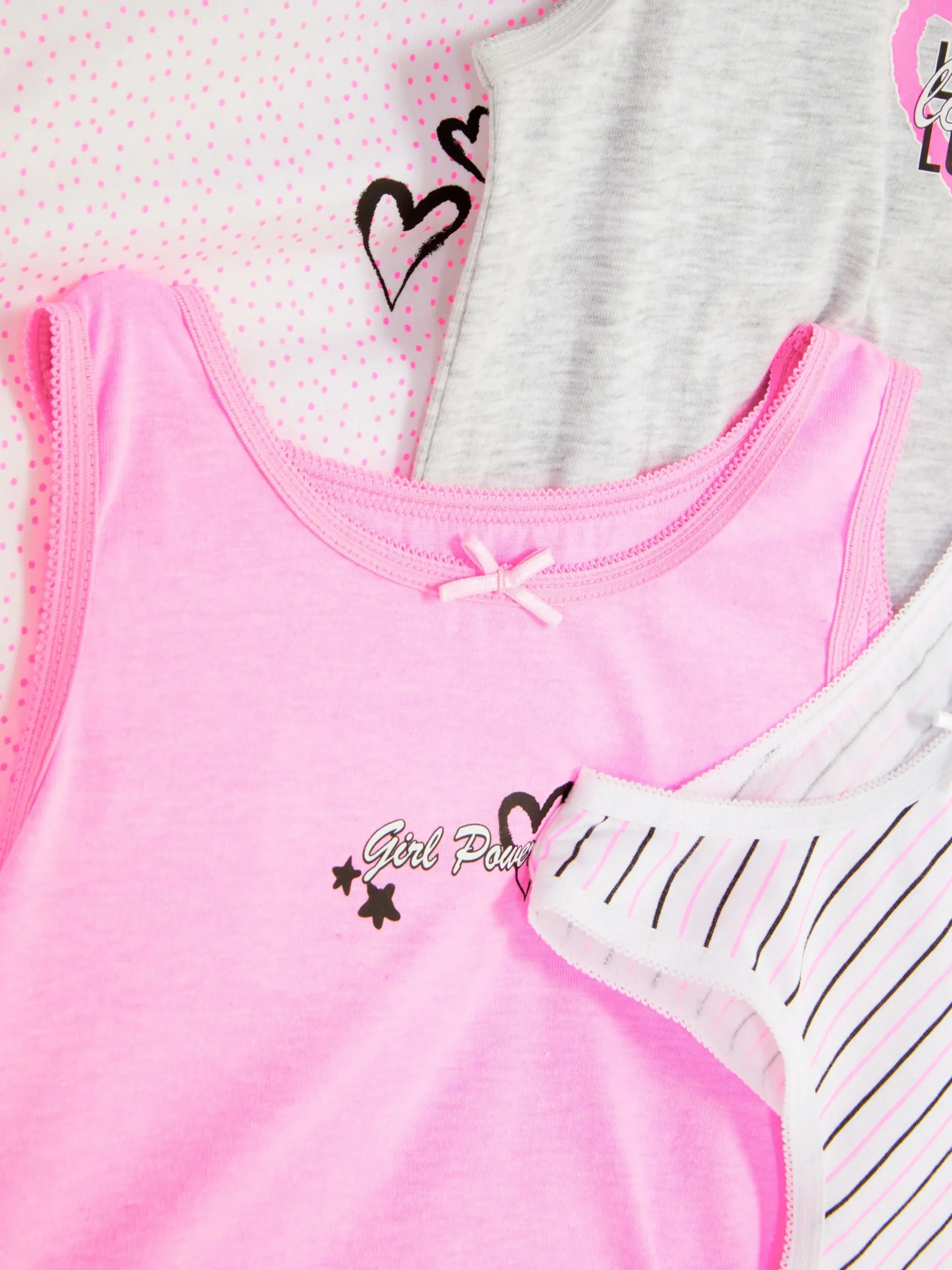 Pack De 4 Camisetas Sin Mangas Con Estampado Gráfico