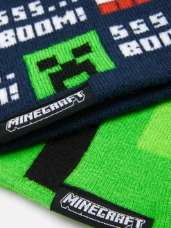 Pack De 2 Gorros De Punto De Minecraft