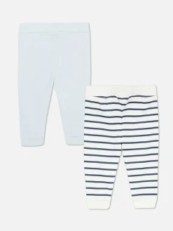 Pack De 2 Joggers Con Bajos Ajustados
