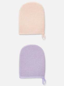 Pack De 2 Manoplas Desmaquilladoras De Doble Cara