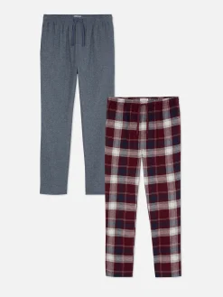 Pack De 2 Pantalones De Pijama Cepillados