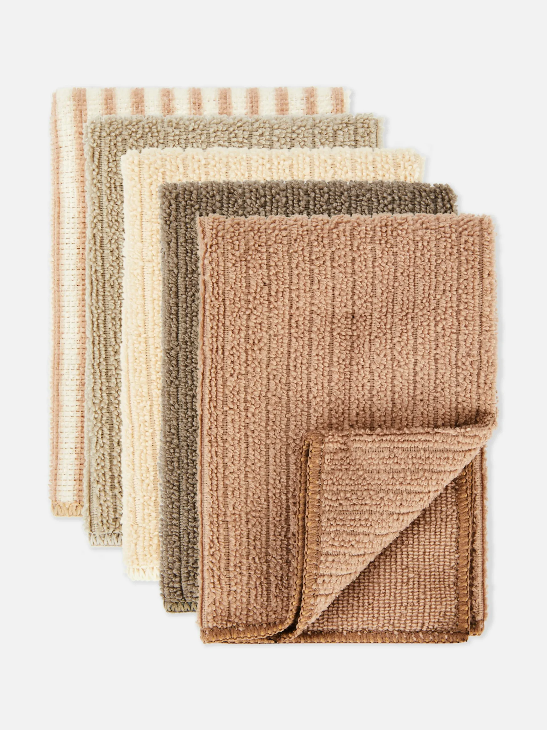 Pack De 5 Paños De Cocina Acanalados