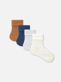 Pack De 4 Pares De Calcetines Acanalados