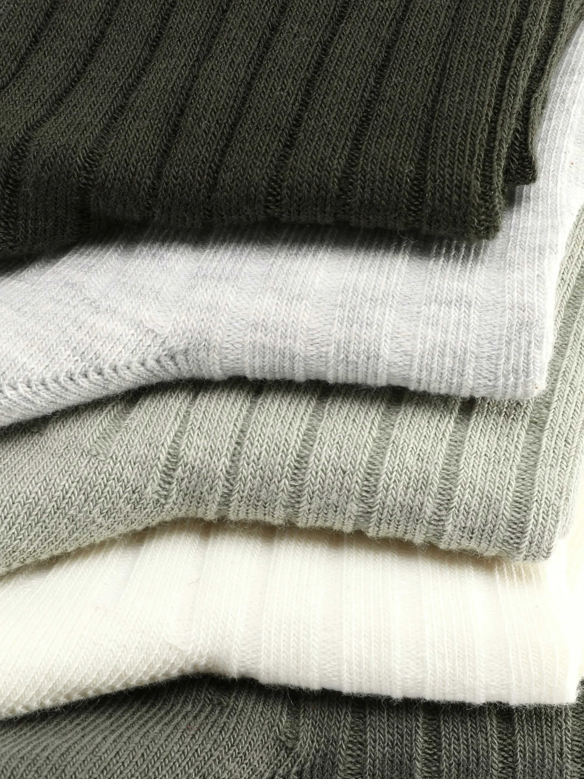 Pack De 5 Pares De Calcetines Altos Acanalados