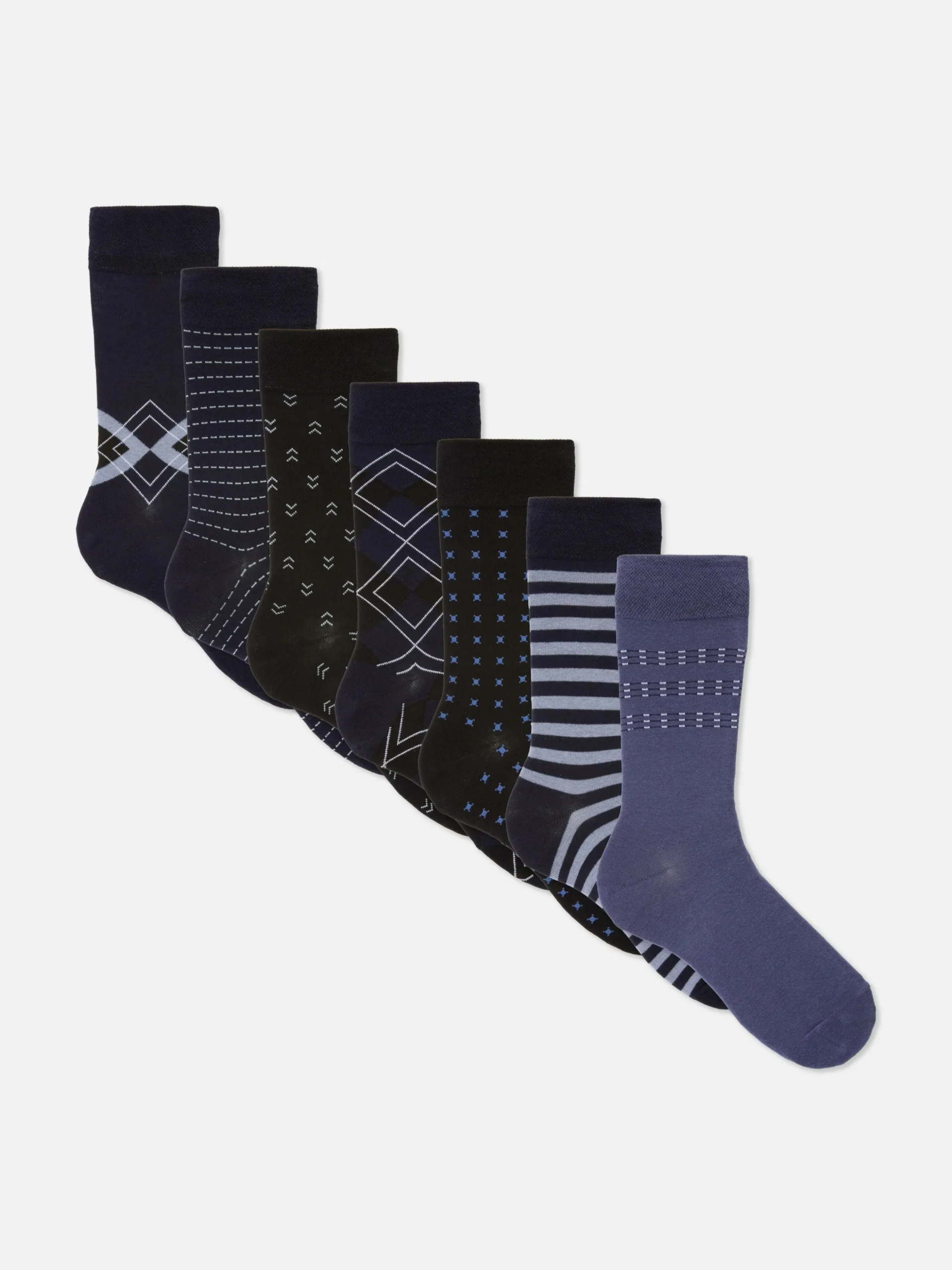 Pack De 7 Pares De Calcetines Altos Surtidos