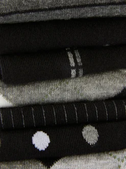Pack De 7 Pares De Calcetines Altos Surtidos