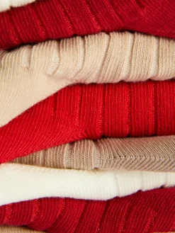 Pack De 5 Pares De Calcetines Altos Acanalados