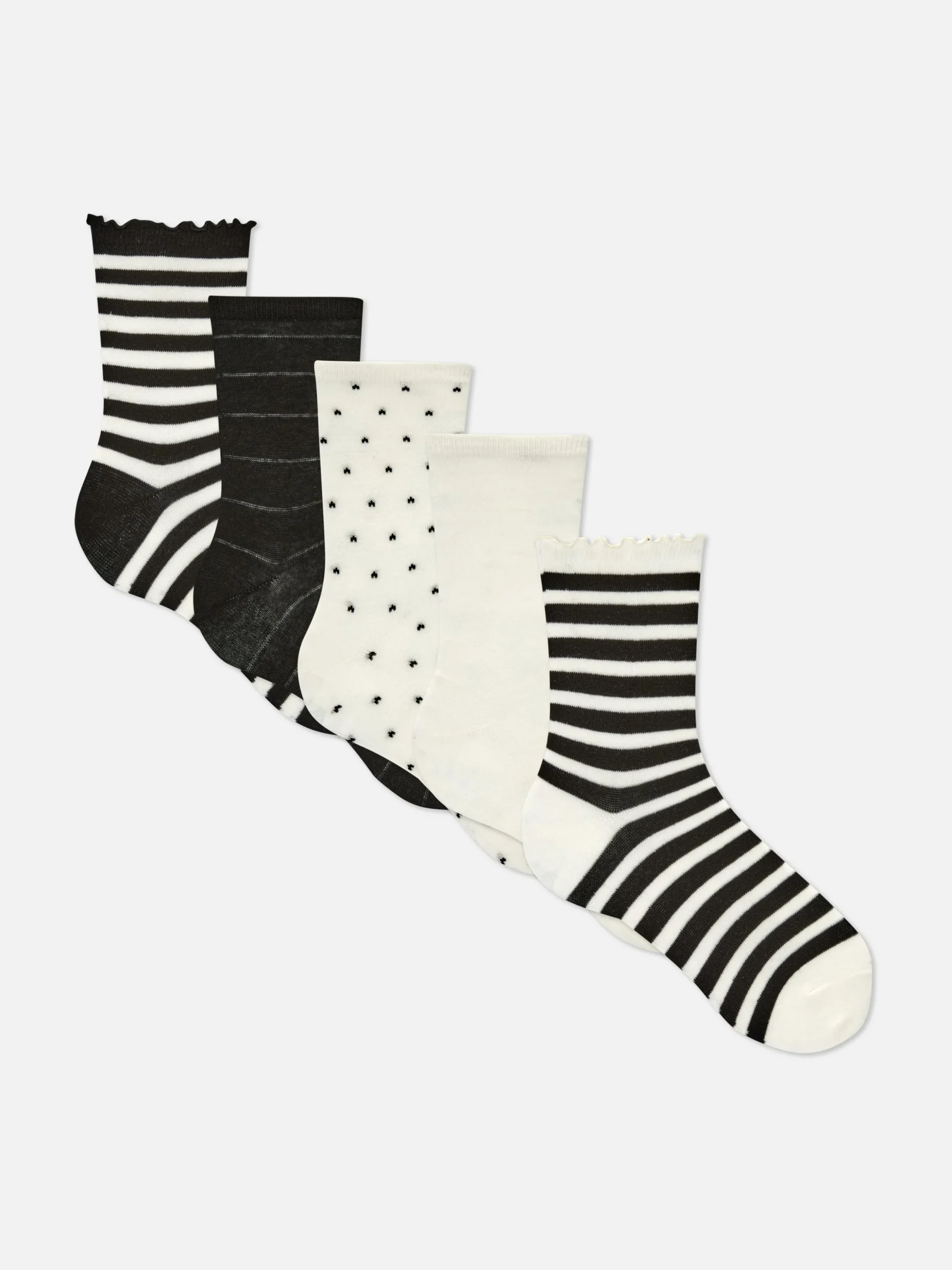 Pack De 5 Pares De Calcetines A Rayas