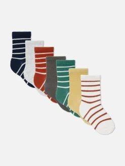 Pack De 7 Pares De Calcetines Bajos A Rayas
