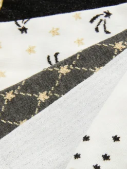 Pack De 5 Pares De Calcetines Cortos Con Estrellas