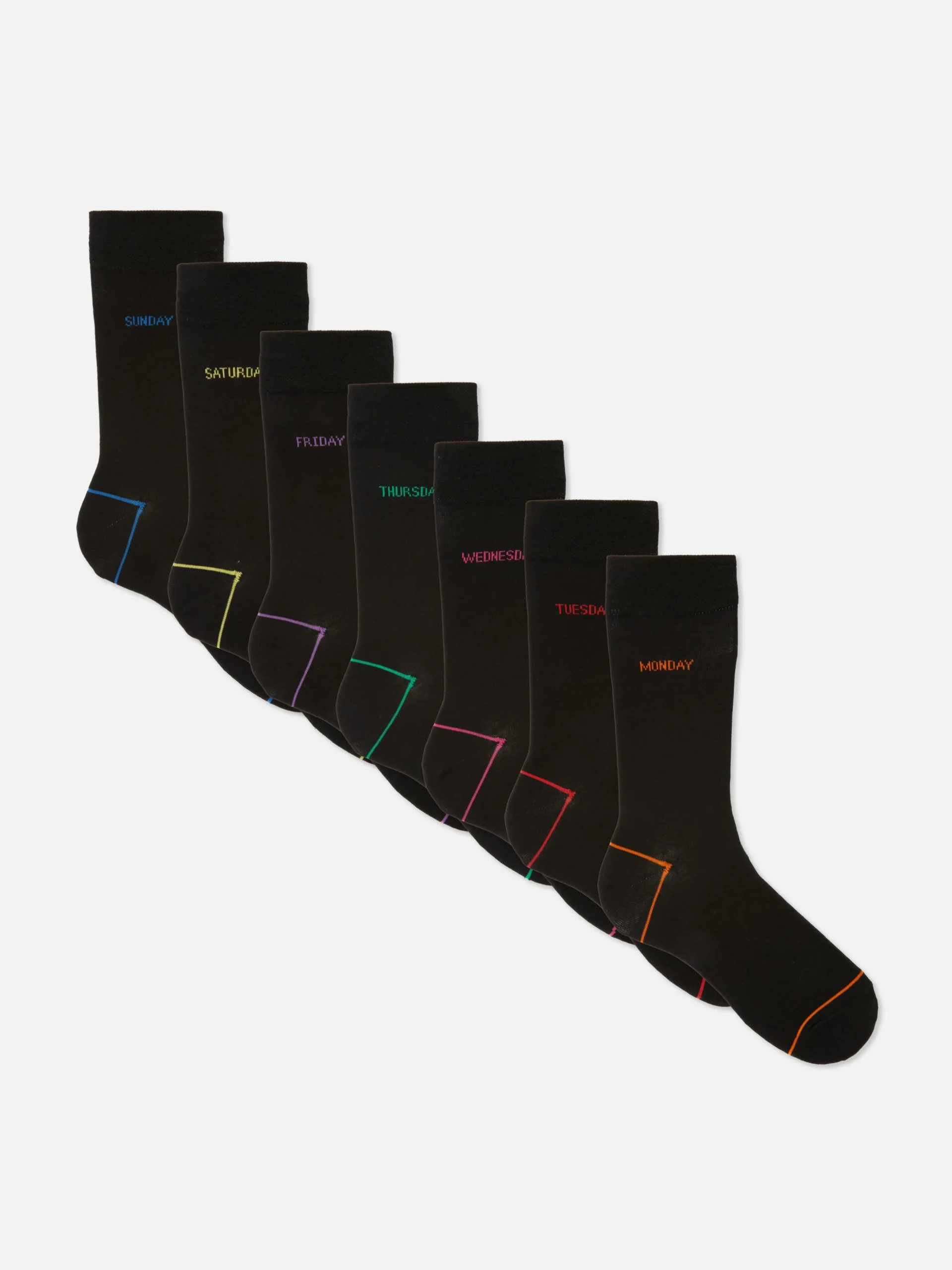 Pack De 7 Pares De Calcetines De Días De La Semana