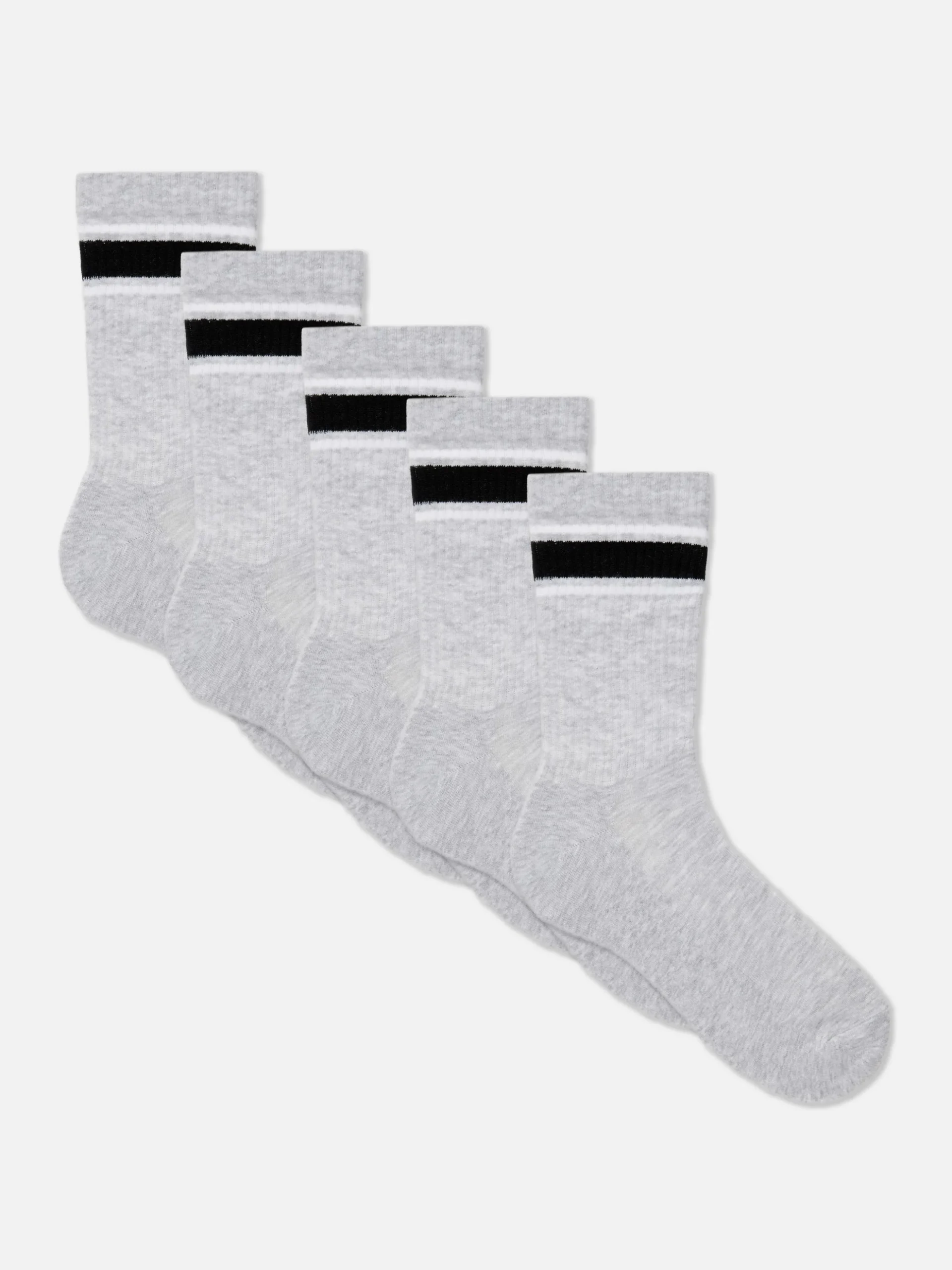 Pack De 5 Pares De Calcetines Deportivos A Rayas