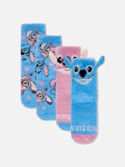 Pack De 2 Pares De Calcetines De Stitch Y Ángel