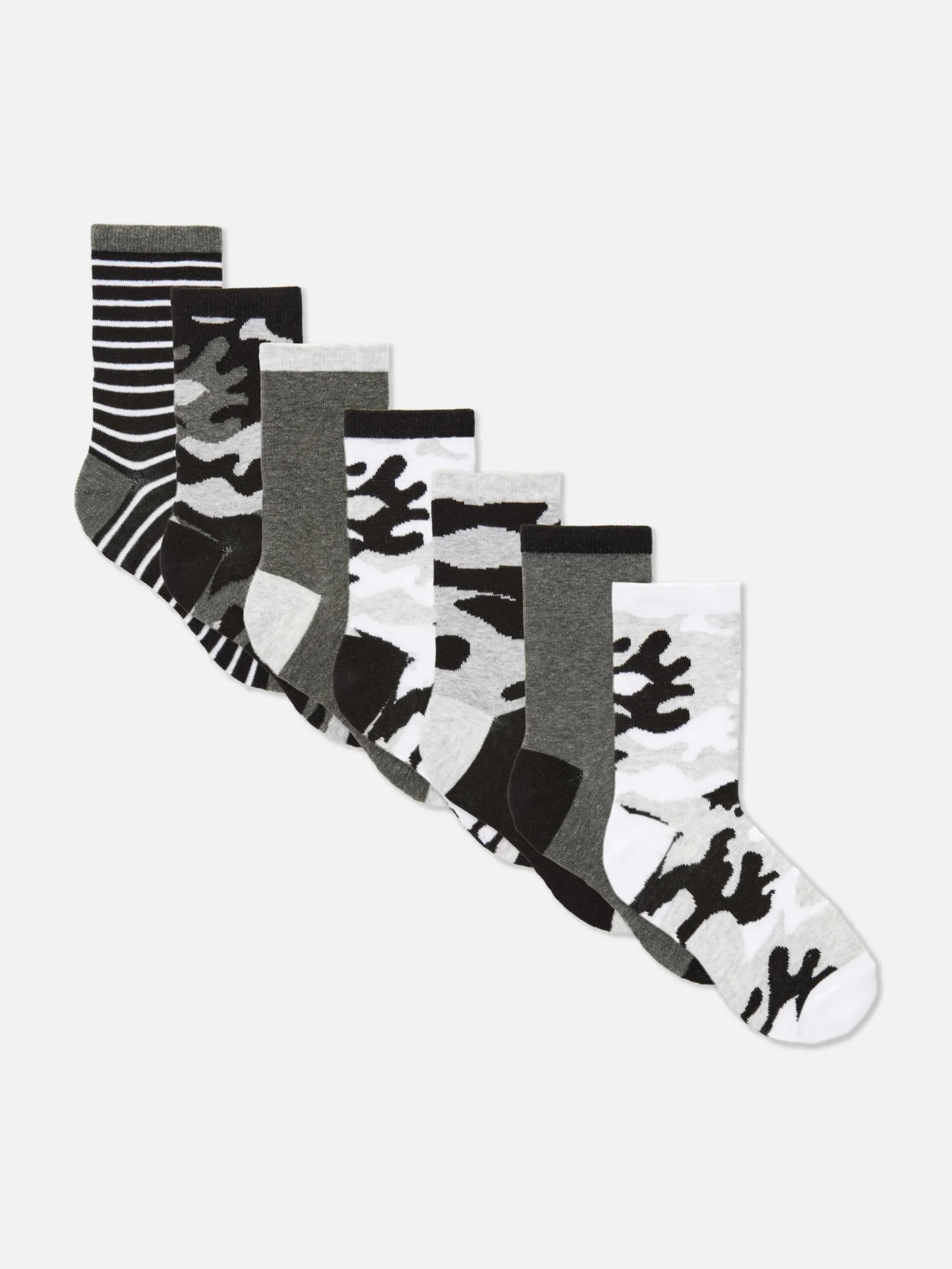 Pack De 7 Pares De Calcetines De Camuflaje
