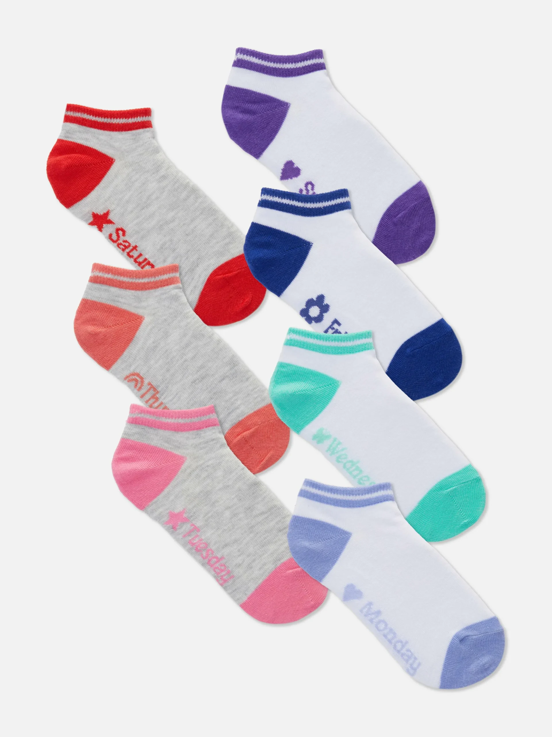 Pack De 7 Pares De Calcetines Tobilleros Para Diario