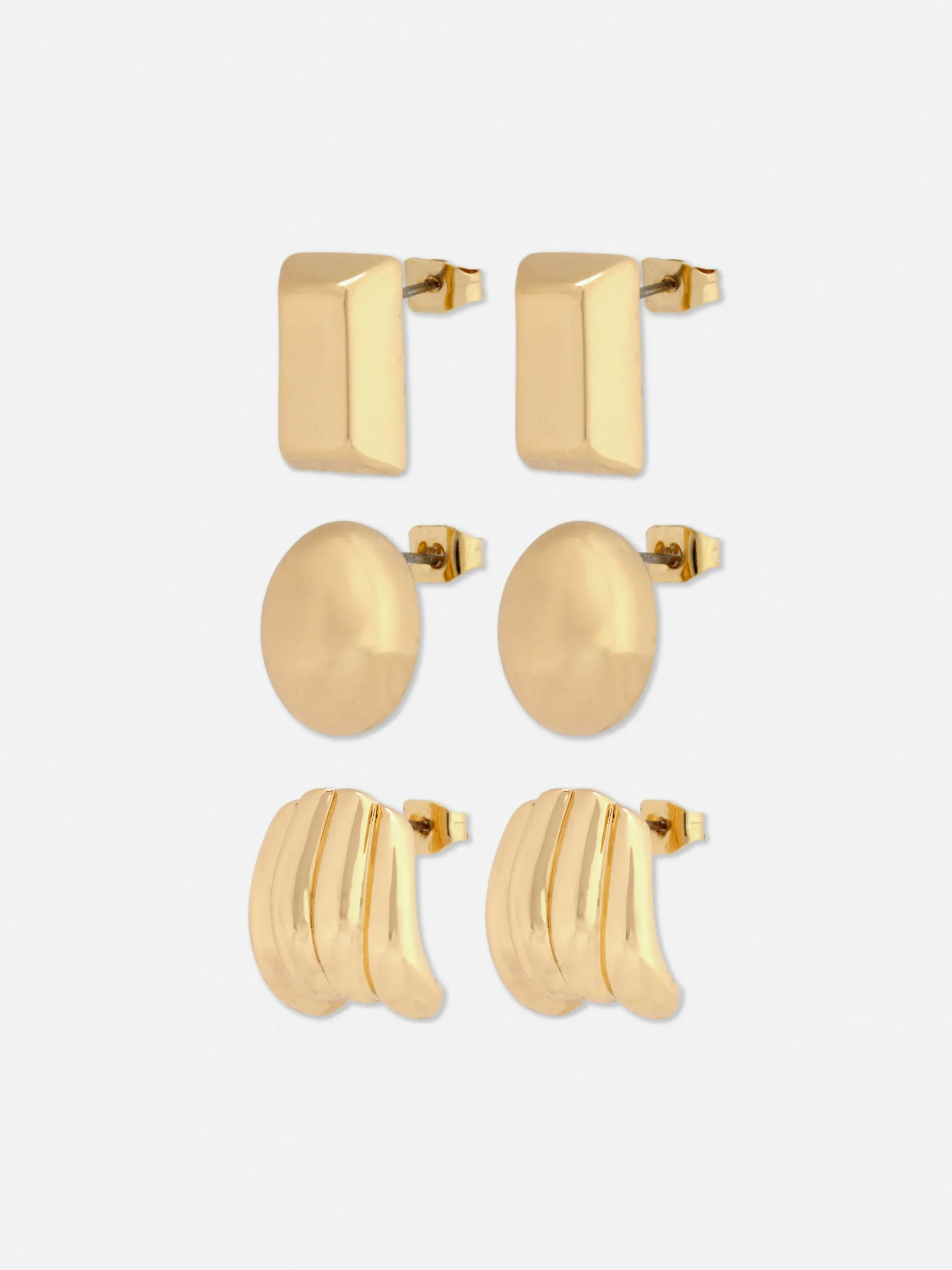 Pack De 3 Pendientes De Botón Con Figuritas