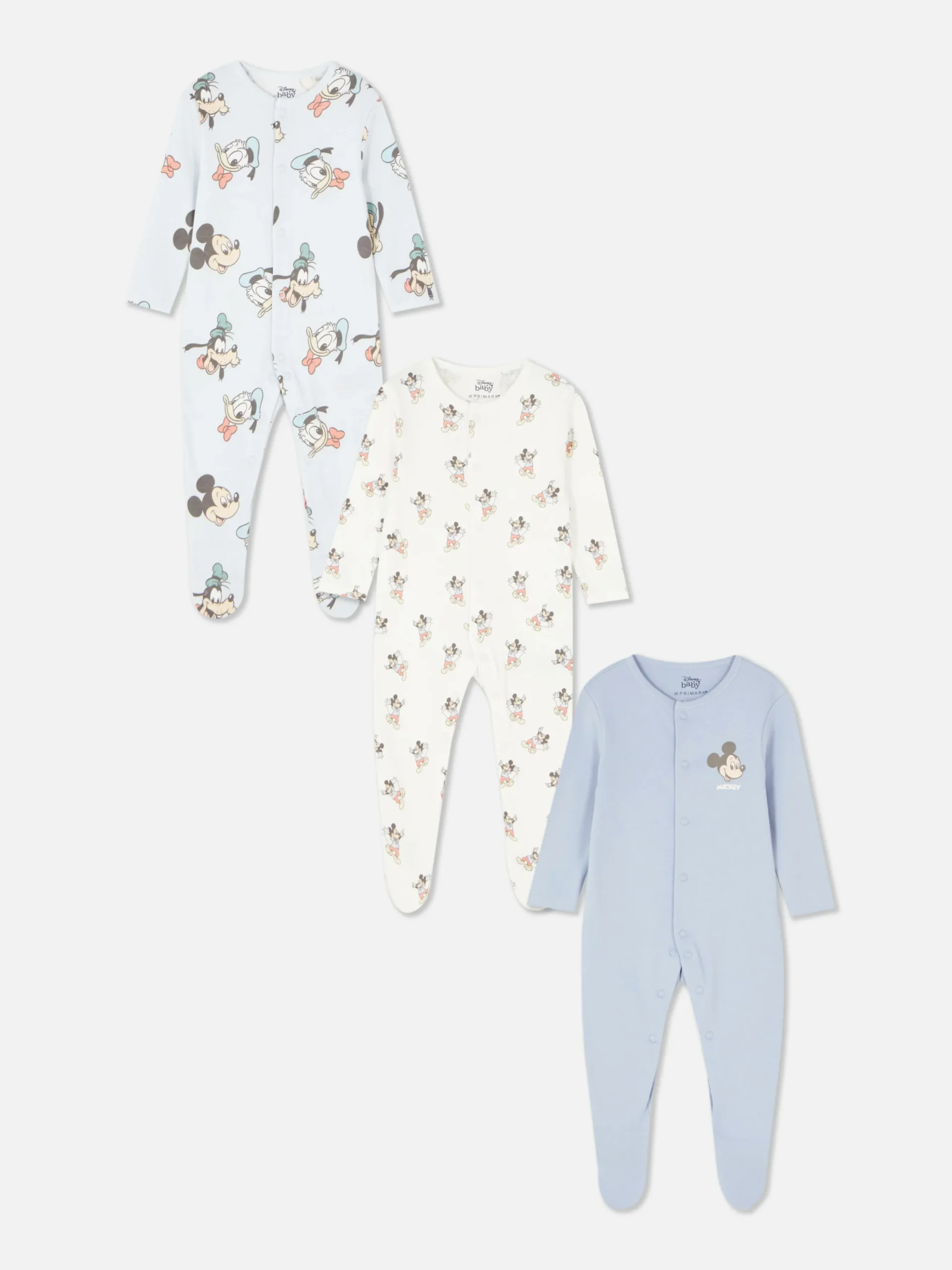Pack De 3 Pijamas De Mickey Mouse & Friends, Disney