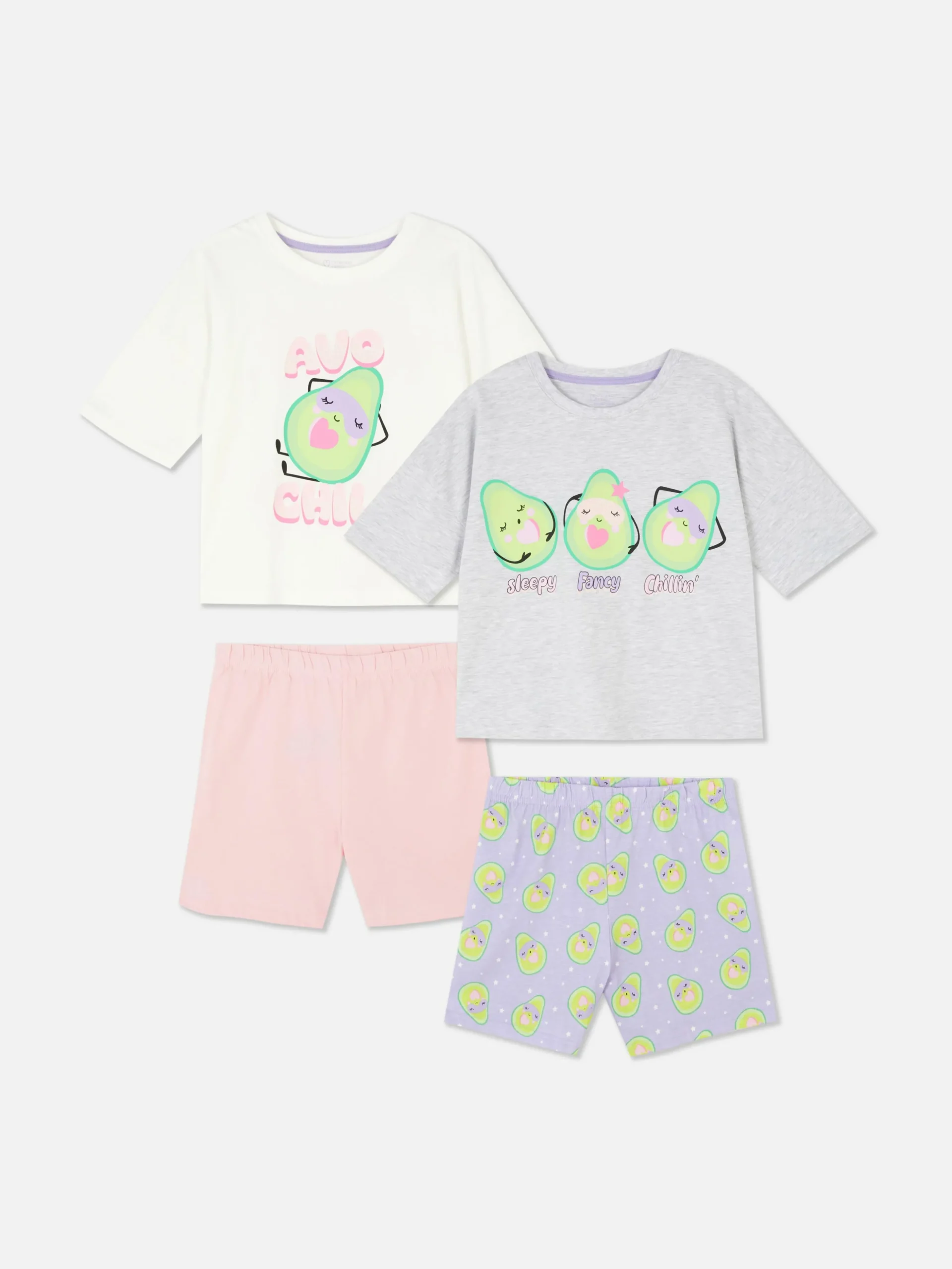 Pack De 2 Pijamas Gráficos Con Aguacates