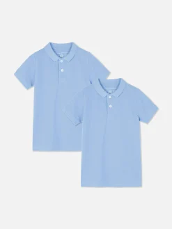 Pack De 2 Polos Escolares Para Niño Pequeño