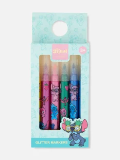 Pack De 6 Rotuladores Con Purpurina De Disney