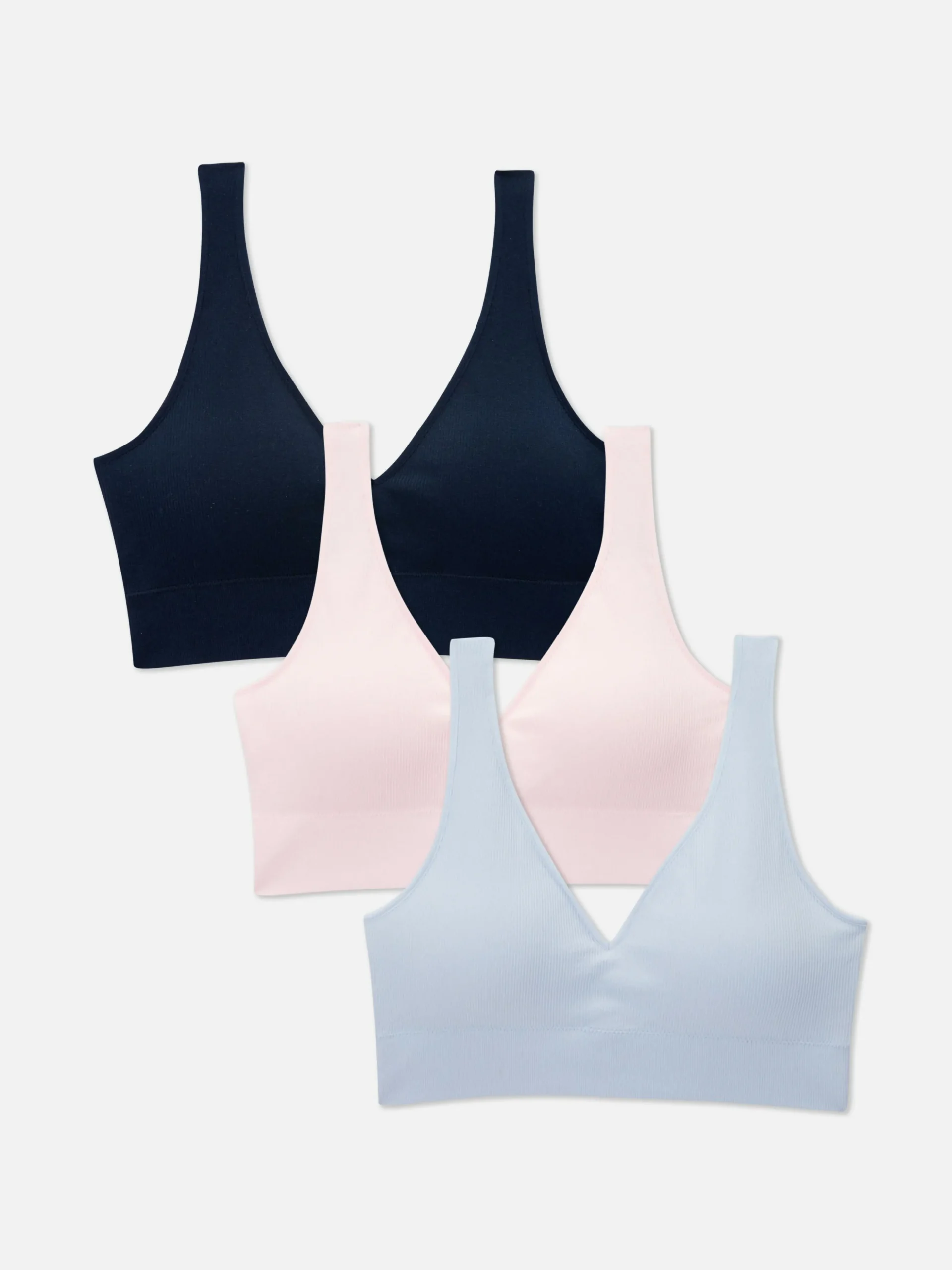 Pack De 3 Sujetadores Sin Costuras Ni Relleno