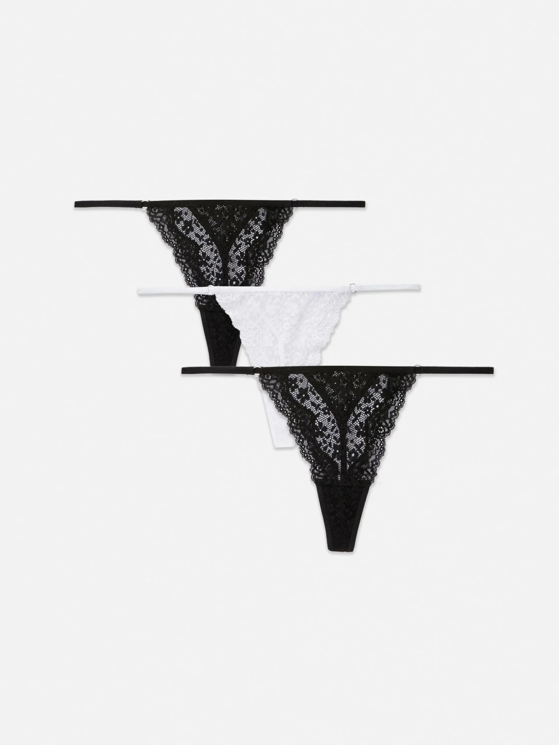 Pack De 3 Tangas Básicos De Encaje