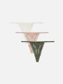 Pack De 3 Tangas De Encaje