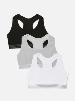 Pack De 3 Tops Sin Costuras Con Espalda De Nadadora