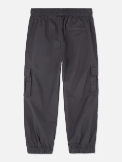 Pantalón Cargo Con Bajos Ajustados