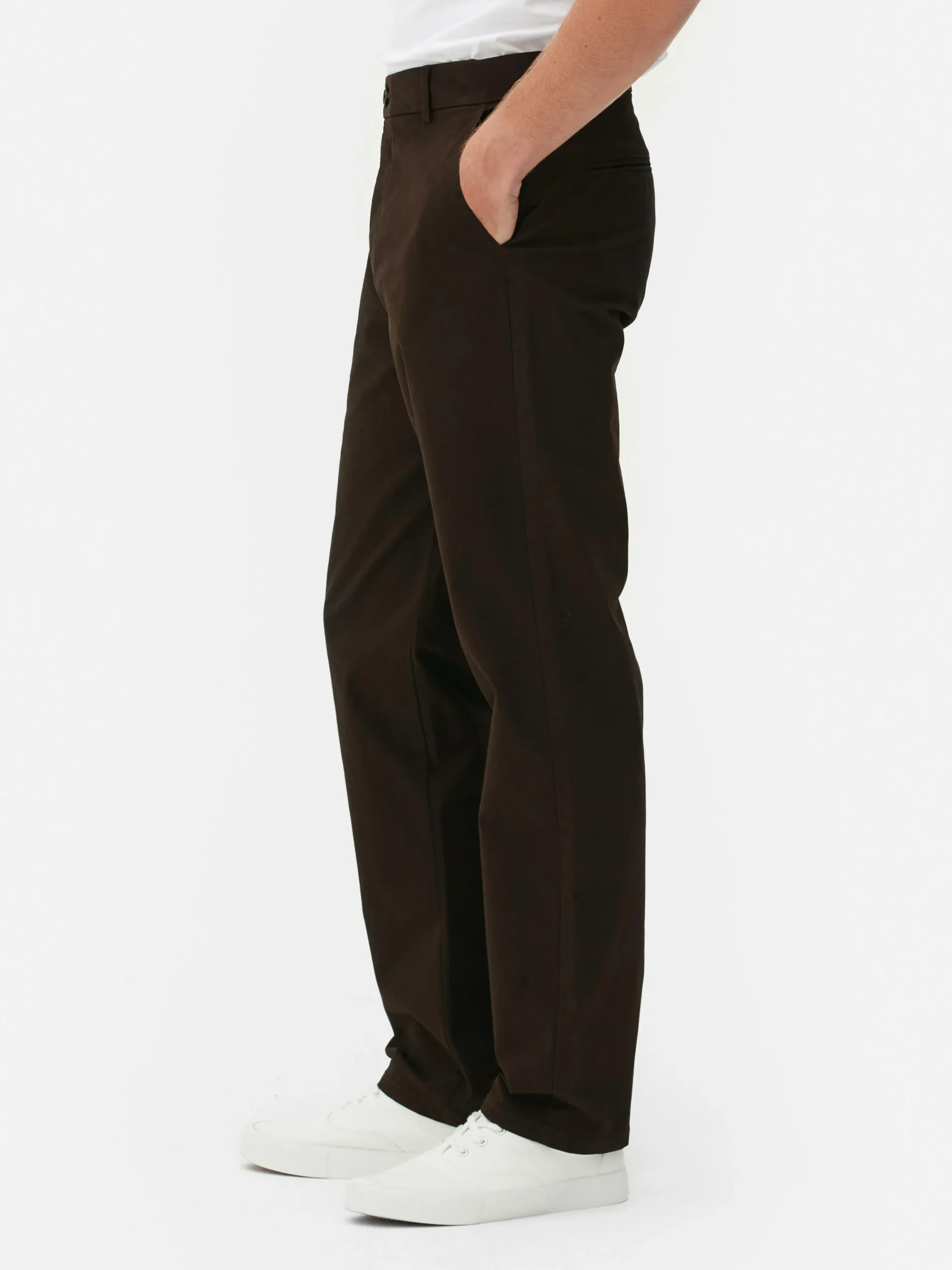 Pantalón Chino Elástico De Pernera Recta