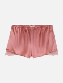 Pantalón Corto De Pijama En Mezcla De Seda