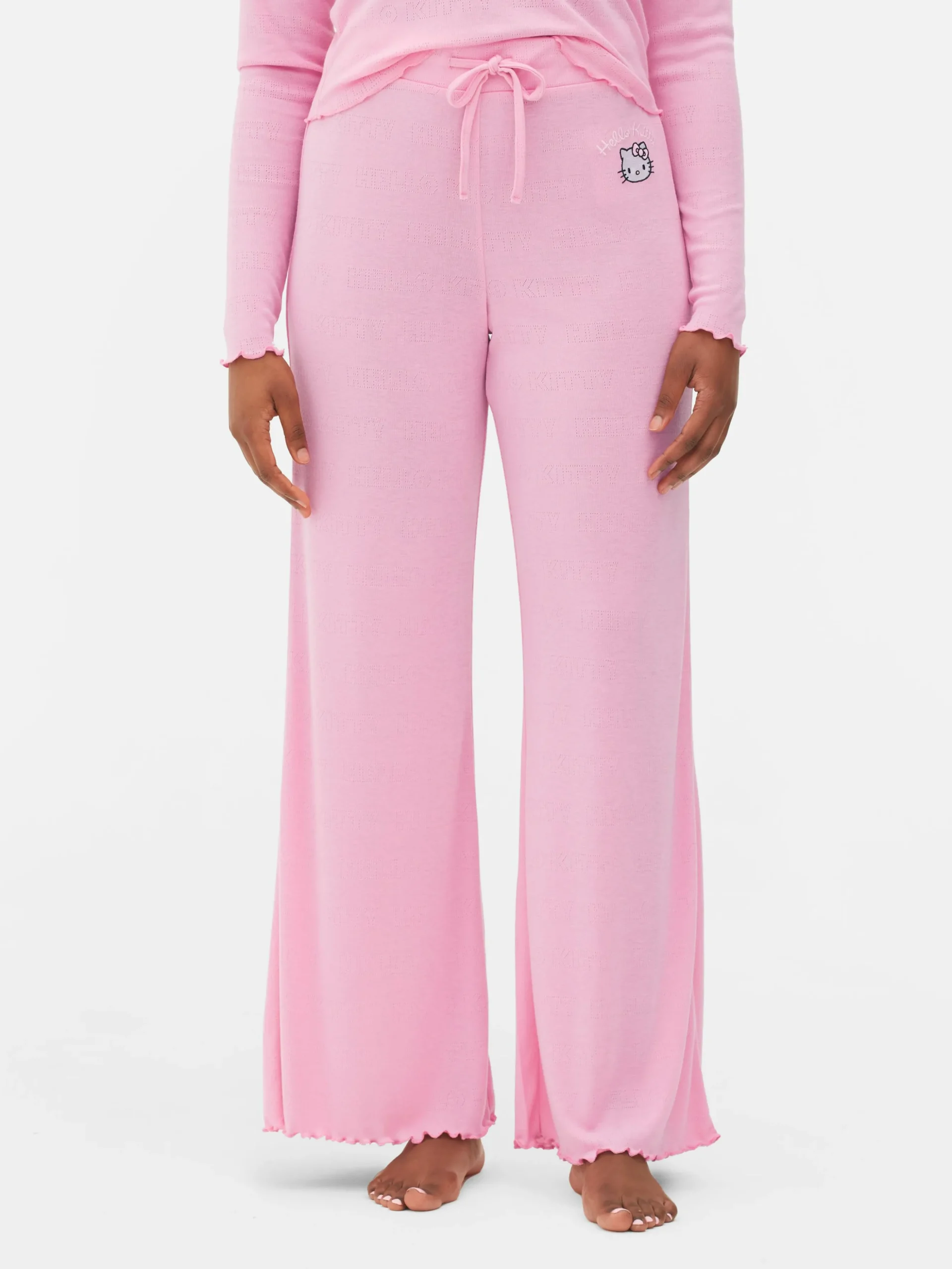Pantalón De Pijama De Punto Calado De Hello Kitty