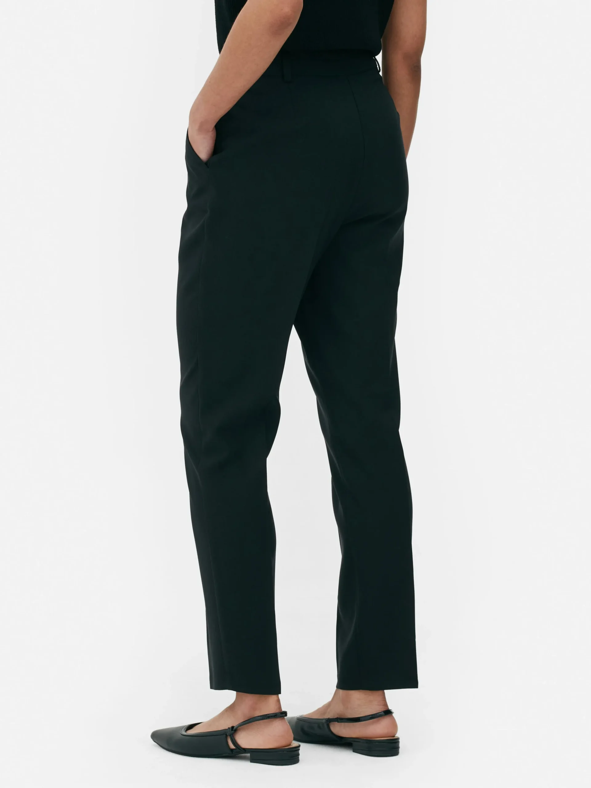 Pantalón De Vestir De Corte Entallado