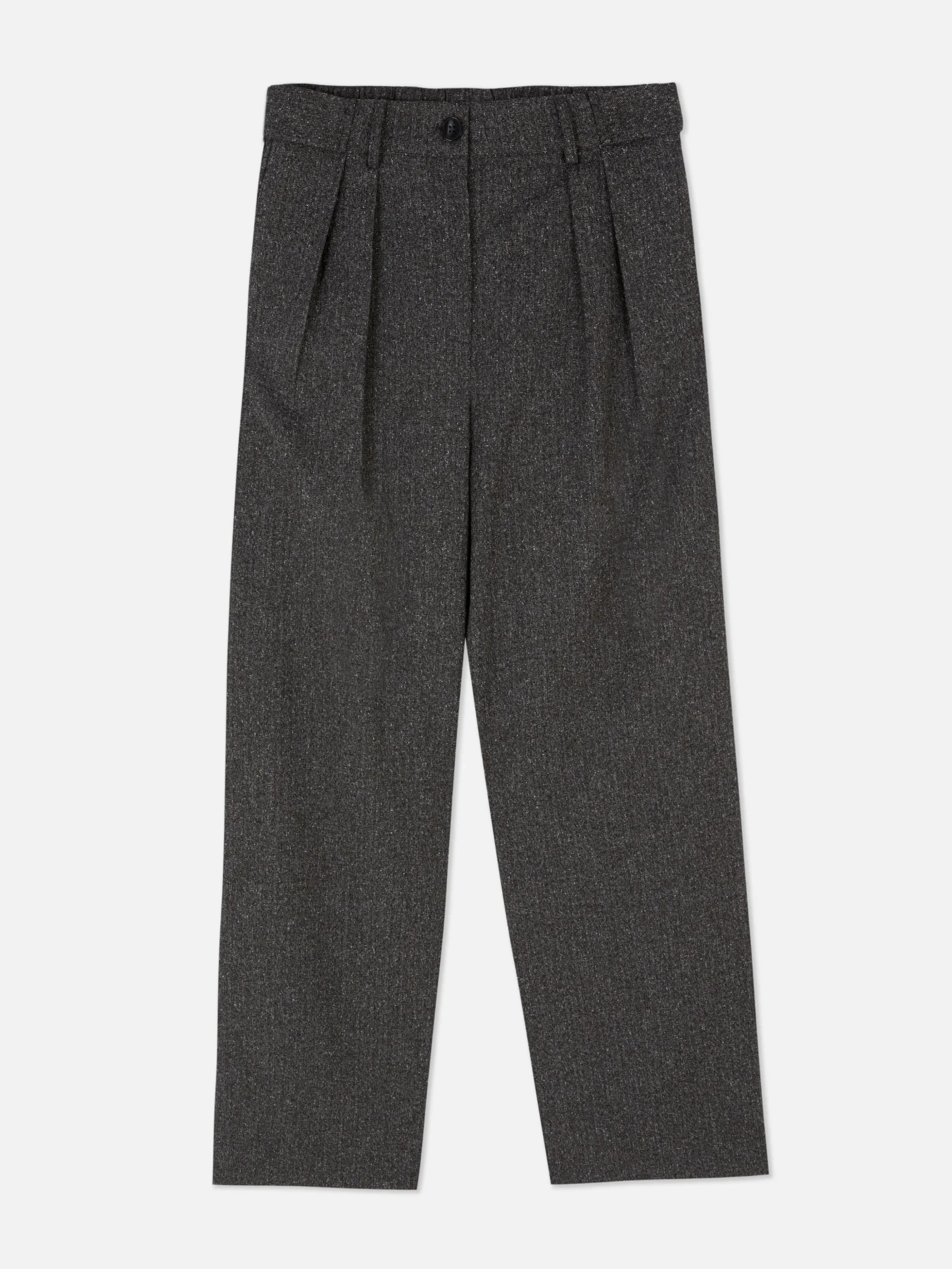 Pantalón Jaspeado De Pernera Ancha De The Edit