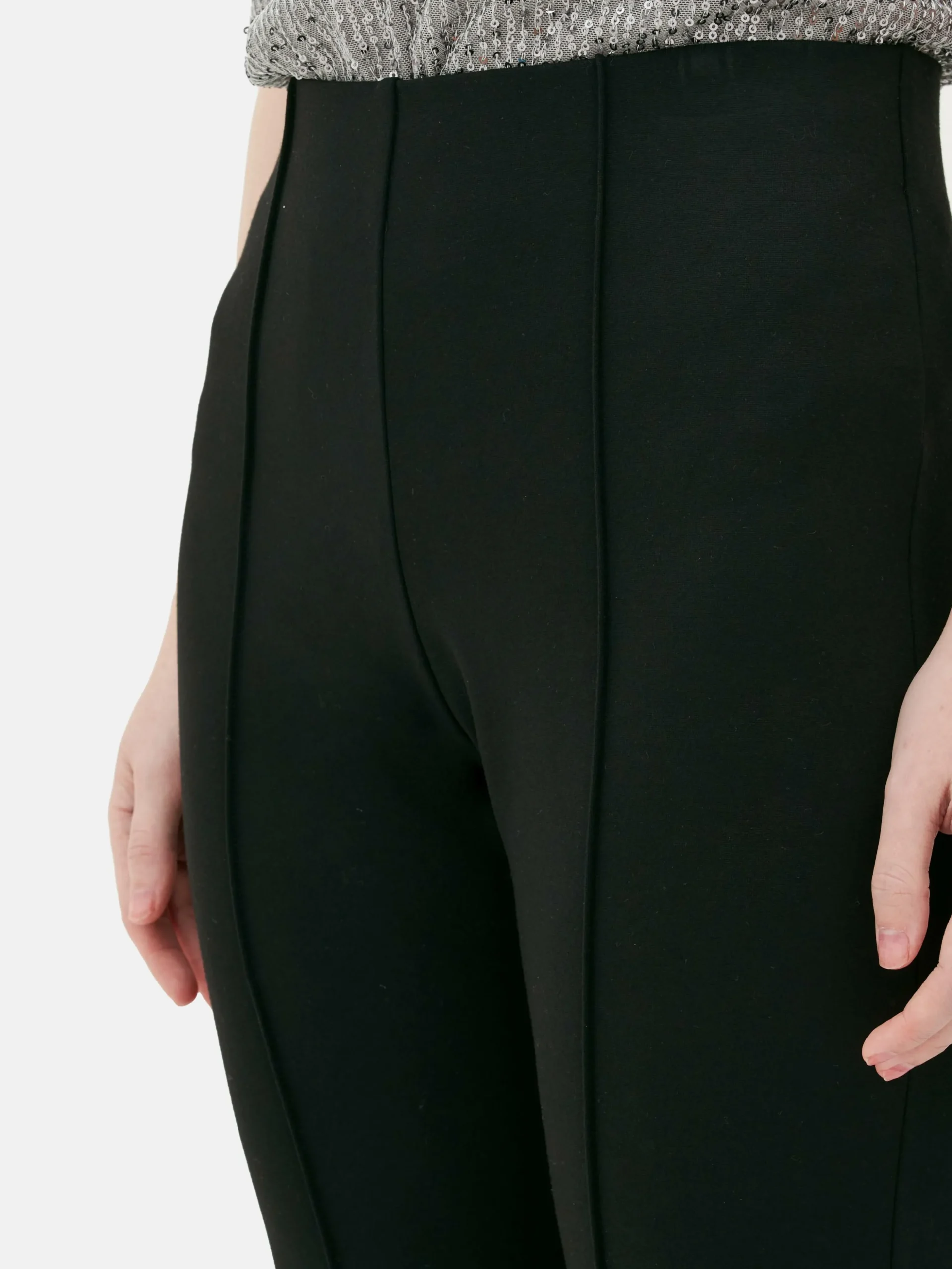 Pantalones Acampanados De Punto Roma
