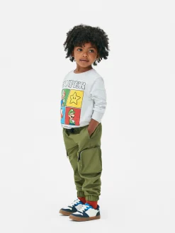Pantalones Cargo Con Cordón De Ajuste