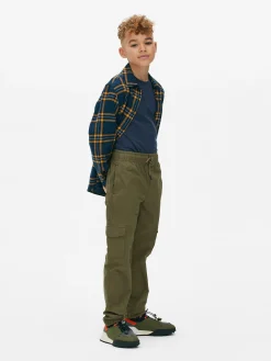 Pantalones Cargo Con Cordón De Ajuste