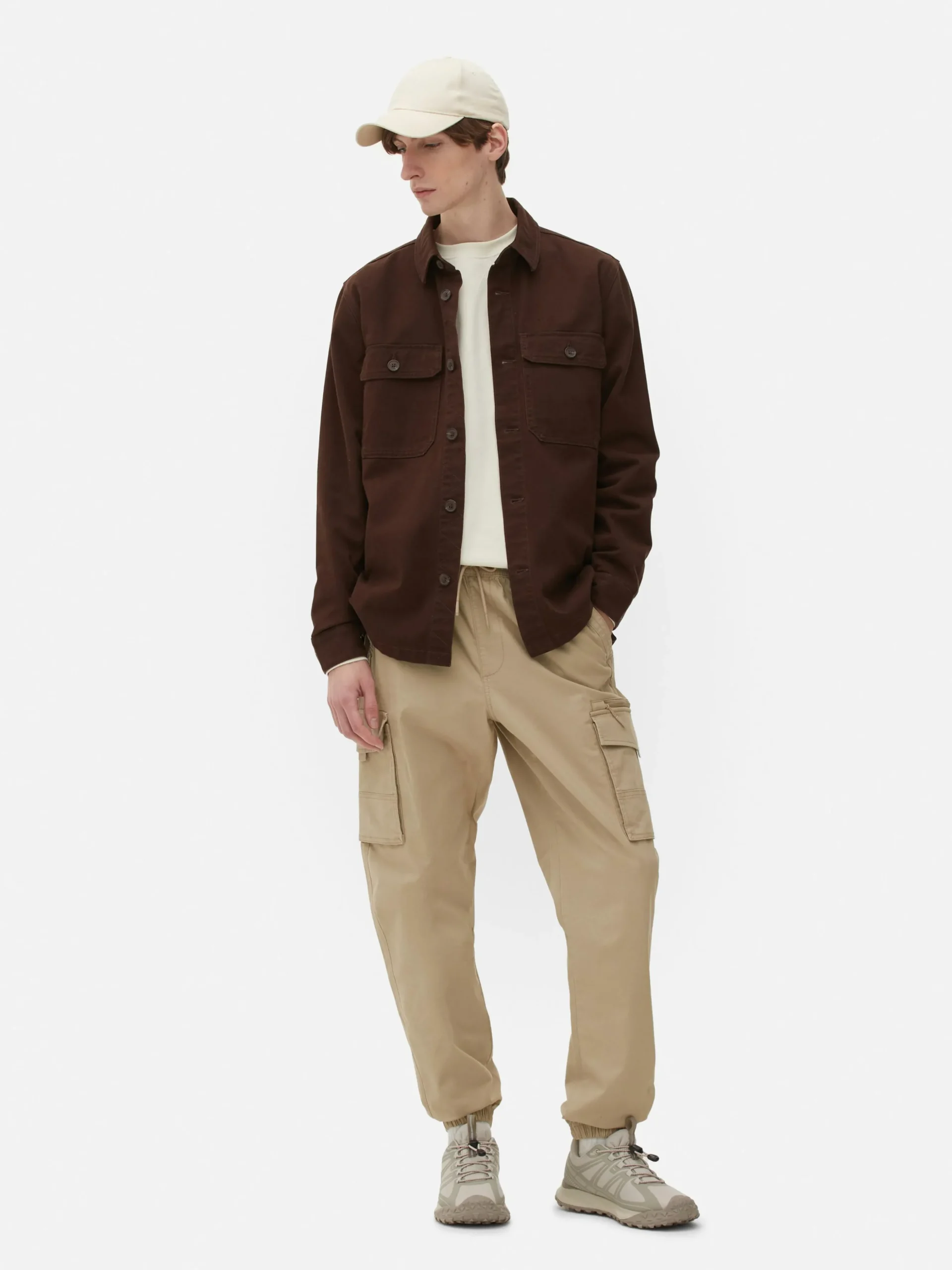 Pantalones Cargo Holgados Con Bajos Elásticos